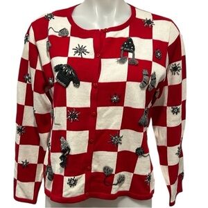 Marisa Christina The Christmas collection 2003 vintage Christmas cardigan Med